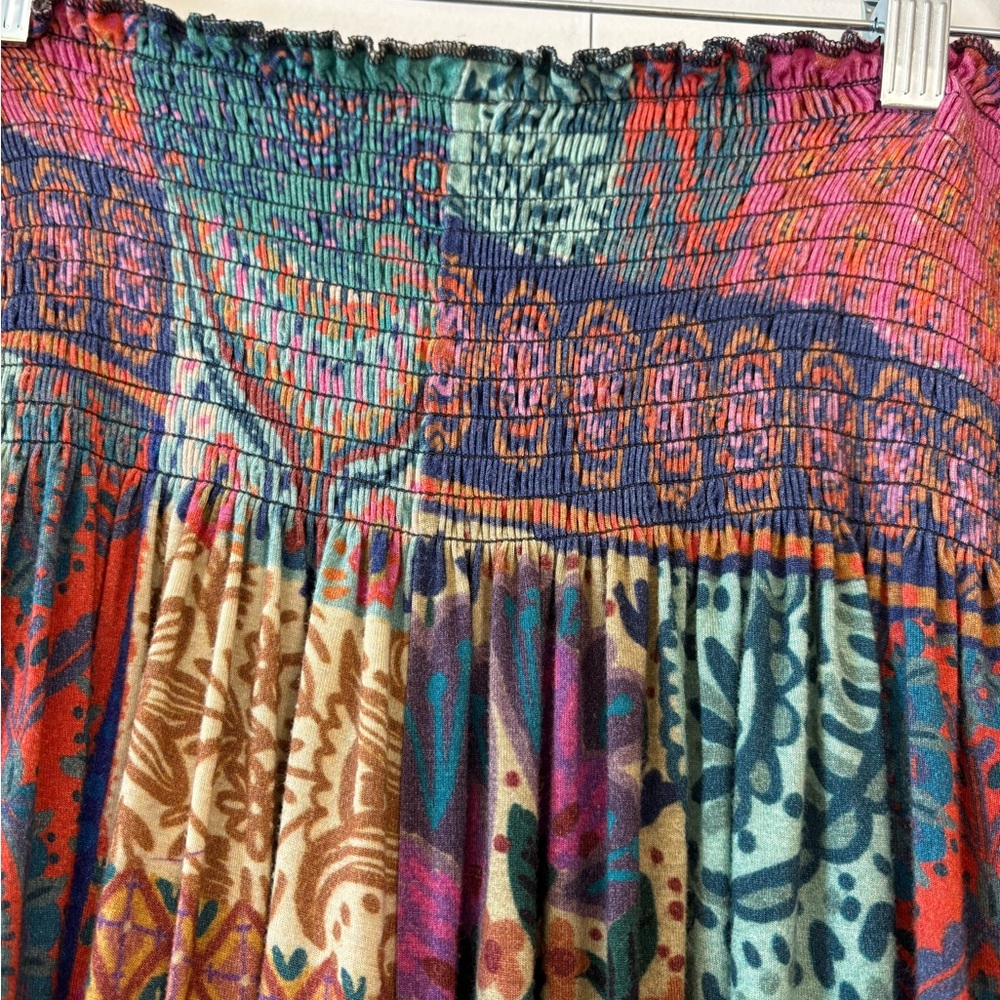 NATURAL LIFE Colorful Patchwork Wide-Leg Pants - Picture 5 of 5
